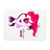 Liebe Sie Mama - Niedliche und herzliche Muttertag Magnet (Horizontal)