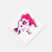 Liebe Sie Mama - Niedliche und herzliche Muttertag Serviette (Ecke)