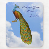 Liebe Sie Mama Peacock Personalisiert Mousepad (Vorne)