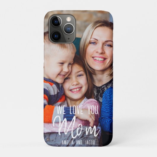 Liebe Sie Mama personalisiertes Foto Geschenk für Case-Mate iPhone Hülle (Rückseite)