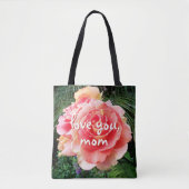 Liebe Sie Mama Rosa Rose Blume Foto Modernes Tasche (Vorderseite)