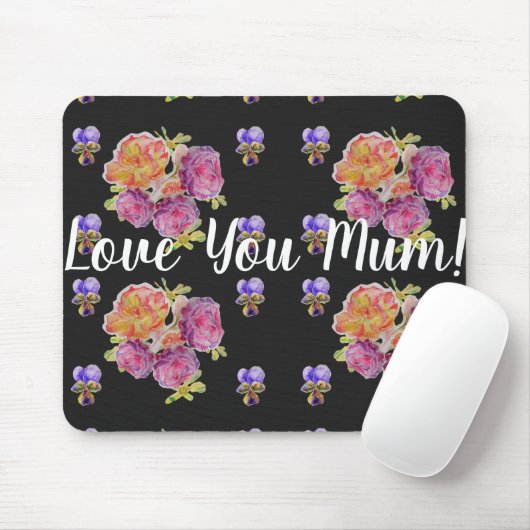 Liebe Sie Mama Rose Blumenrechner Maus Mat Pad Mousepad (Mit Mouse)