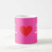 Liebe Sie MAMA Skript Coolen Niedlichen Rosa Mutte Kaffeetasse (Mittel)