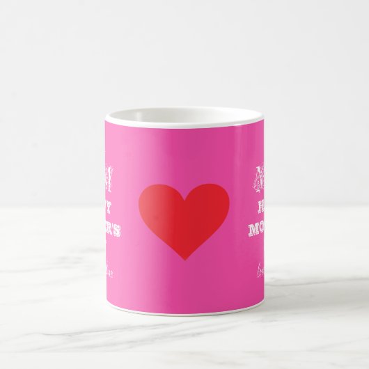 Liebe Sie MAMA Skript Coolen Niedlichen Rosa Mutte Kaffeetasse (Mittel)