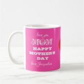 Liebe Sie MAMA Skript Coolen Niedlichen Rosa Mutte Kaffeetasse (Links)