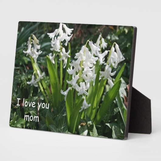 Liebe Sie Mama Tabletop Plaque mit Easel Fotoplatte (Seite)