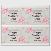 Liebe Sie Mama Typografie Moderne glückliche Mutte Geschenkpapier (Flach)