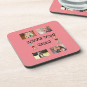 Liebe Sie, Mama Zeitgenössischer Flair 4 Fotos Getränkeuntersetzer (Linke Seite)