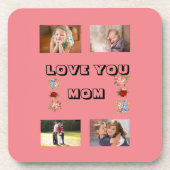 Liebe Sie, Mama Zeitgenössischer Flair 4 Fotos Getränkeuntersetzer (Vorderseite)