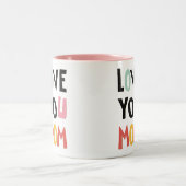 Liebe Sie Mama Zwei-Töne-Kaffee-Tasse Zweifarbige Tasse (Mittel)
