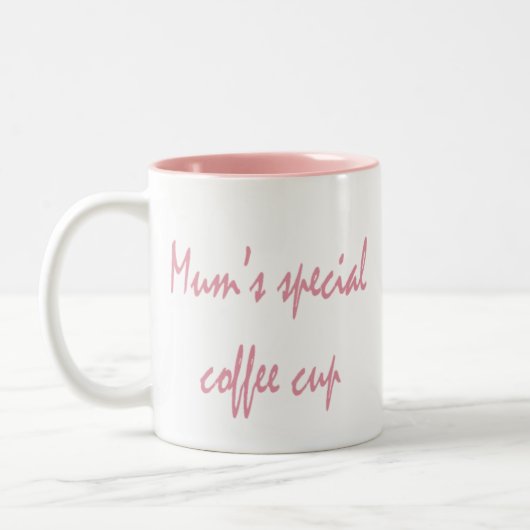 Liebe Sie Mama Zweifarbige Tasse (Links)