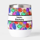 Liebe Sie Mami Farbige Künstlerische Blume Liebe (Rückseite)