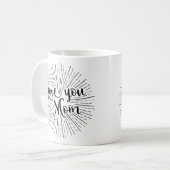 Liebe Sie MammaweihnachtsTasse für Mutter Kaffeetasse (Vorderseite Links)