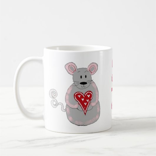 Liebe Sie - Maus Kaffeetasse (Links)