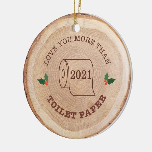 Liebe Sie mehr als Anhänger Papier Holzschnitt Fot Keramik Ornament (Links)