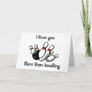 LIEBE SIE ***MEHR ALS BOWLING*** BIRTHTAGKARTE KARTE