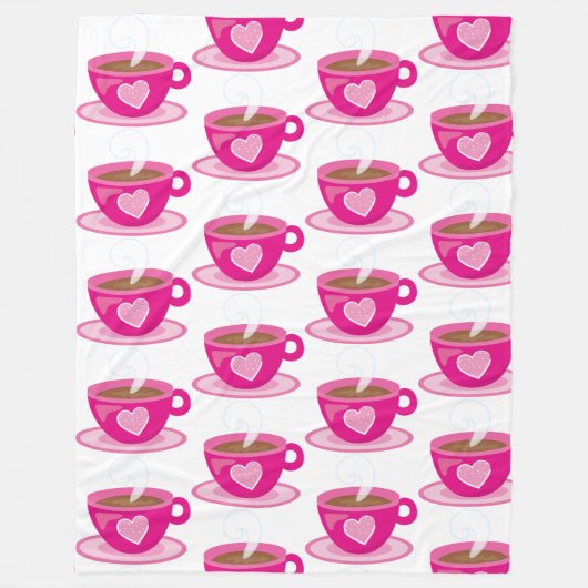 Liebe Sie mehr als Coffee Valentinstag Geschenk Fleecedecke (Vorderseite)