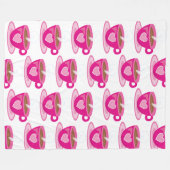 Liebe Sie mehr als Coffee Valentinstag Geschenk Fleecedecke (Vorderseite (Horizontal))