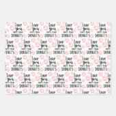 Liebe Sie mehr als Donuts Umschlag Papierblätter Geschenkpapier Set (Vorderseite 2)