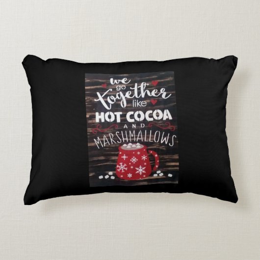 **LIEBE SIE MEHR ALS HOHEN Kakao** NIEDLICH Dekokissen (Vorderseite)