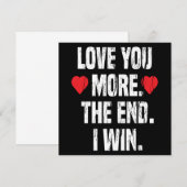 Liebe Sie mehr, als ich gewinnen Valentine Geschen Einladung (Vorne/Hinten)