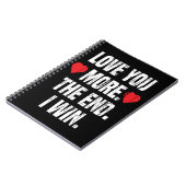 Liebe Sie mehr, als ich gewinnen Valentine Geschen Notizblock (Linke Seite)