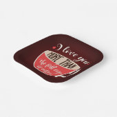 Liebe Sie mehr als Kaffee Pappteller (Gewinkelt)