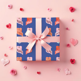 Liebe Sie mehr als Toilettenpapier Valentine Candy Geschenkpapier