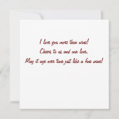 Liebe Sie mehr als Weinkarte (Rückseite)