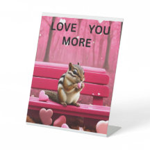 Liebe Sie mehr Chipmunk und Bonbons Herz