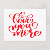 Liebe Sie mehr, denken Sie an Sie, Miss Sie, Hallo Postkarte (Vorderseite)