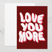 LIEBE SIE MEHR EINLADUNG (Vorne/Hinten)