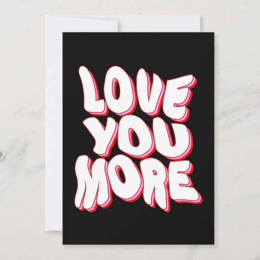 LIEBE SIE MEHR FEIERTAGSKARTE (Vorderseite)
