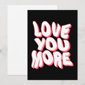 LIEBE SIE MEHR FEIERTAGSKARTE (Vorne/Hinten)