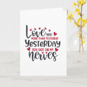 Liebe Sie mehr gestern Karte (Gelbe Blume)