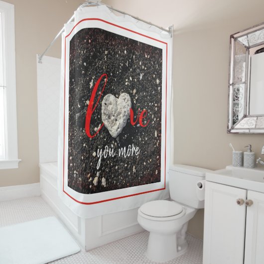 Liebe Sie mehr Hawaii Beach Coral Herzstück Foto k Duschvorhang (Beispiel)