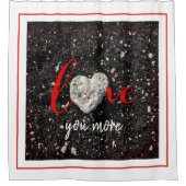 Liebe Sie mehr Hawaii Beach Coral Herzstück Foto k Duschvorhang (Vorderseite)