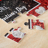 Liebe Sie mehr Herz Foto Individuelle Name Beruf Puzzle (Seite)