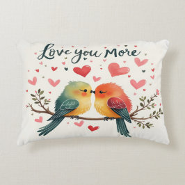 Liebe Sie mehr - Herzklopfen Dekokissen