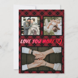 Liebe Sie mehr kundenspezifisches Foto und Gedicht Feiertagskarte