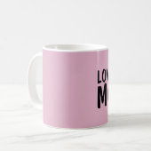 LIEBE SIE MEHR Pink KAFFEE MUGS Kaffeetasse (Vorderseite Links)