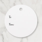 Liebe Sie mehr Regenbogen Herz Blue Peach Geschenkanhänger (Rückseite)