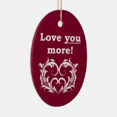 Liebe Sie mehr! Verzierung Keramik Ornament (Rechts)