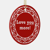 Liebe Sie mehr! Verzierung Keramikornament (Rechts)