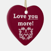 Liebe Sie mehr! Verzierung Keramikornament (Rechts)