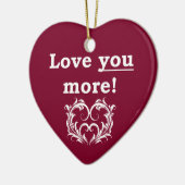 Liebe Sie mehr! Verzierung Keramikornament (Links)