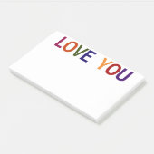 Liebe Sie mehrfarbig 10 x 6 Post-it Klebezettel (angewinkelt)