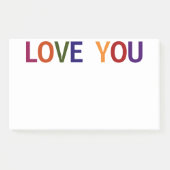 Liebe Sie mehrfarbig 10 x 6 Post-it Klebezettel (Vorderseite)