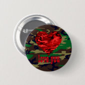 Liebe Sie militärischer Valentinsknopf Button (Vorne & Hinten)