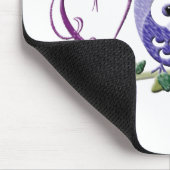 Liebe Sie mit Eule mein Herz, niedliche Eulenkunst Mousepad (Ecke)